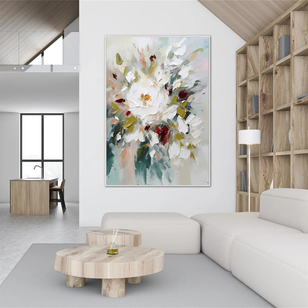 Colorful Abstract Flower And Tree Canvas Art #MF047