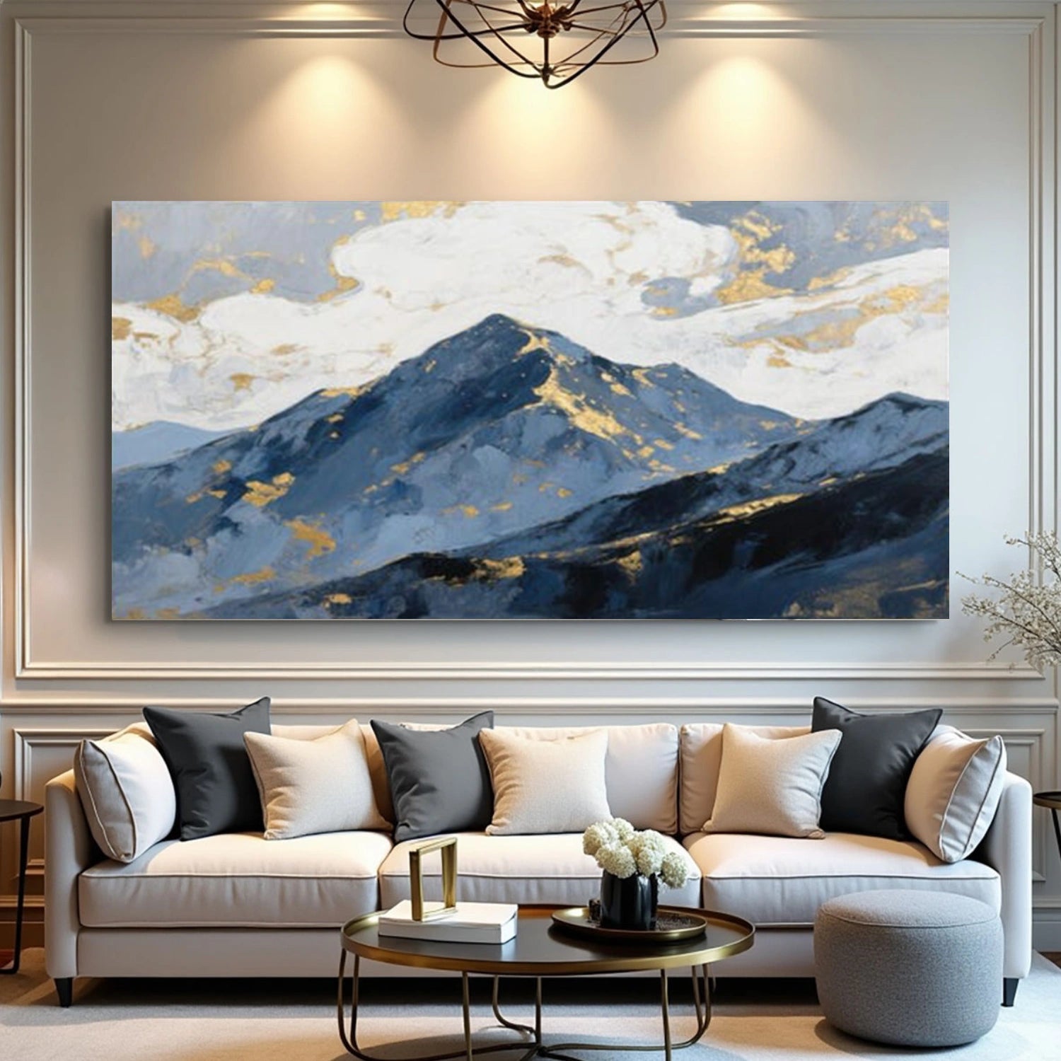 Abstract Mountain Canvas Art #BT084