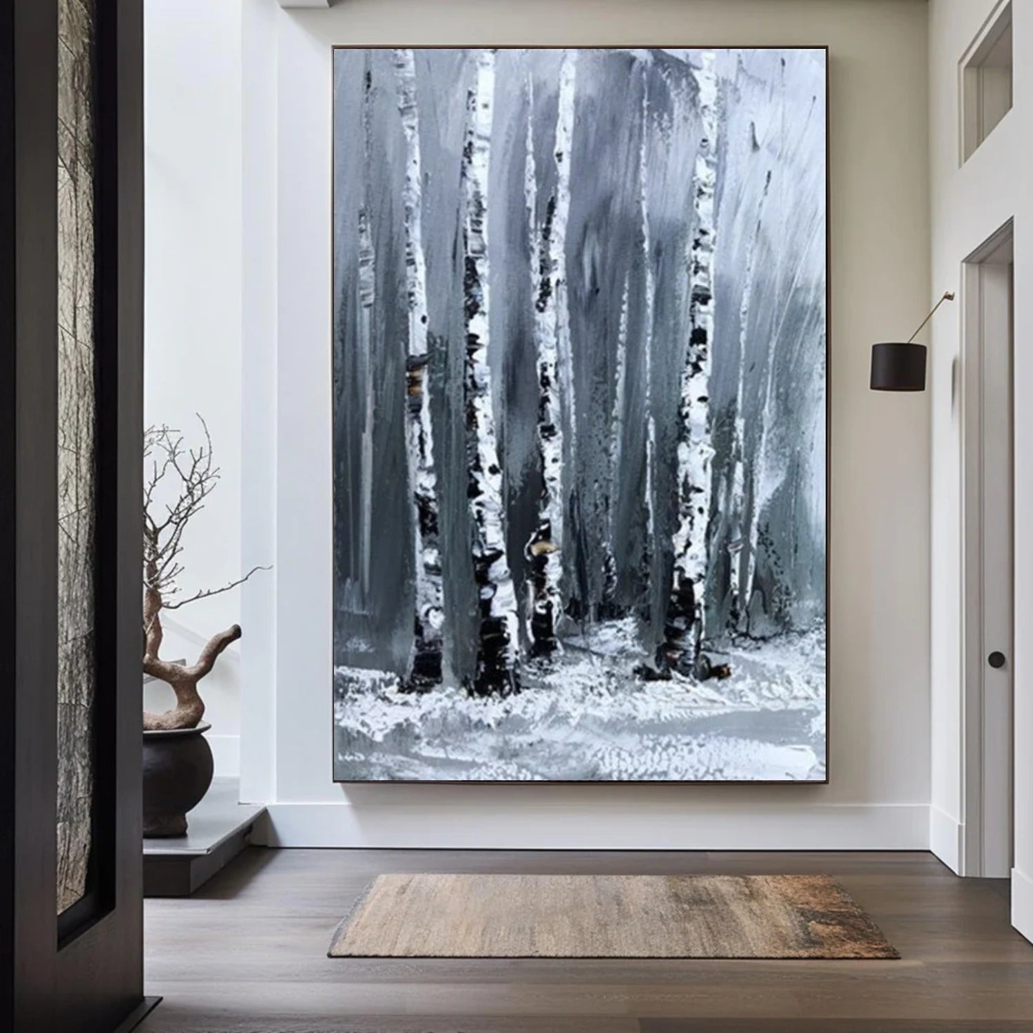 Abstract Flower And Tree Canvas Art #MF084