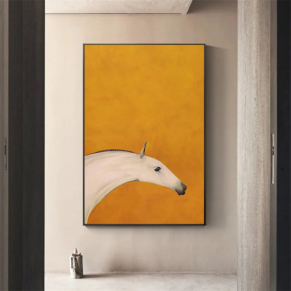 Abstract Animal Horse Canvas Art #DW004