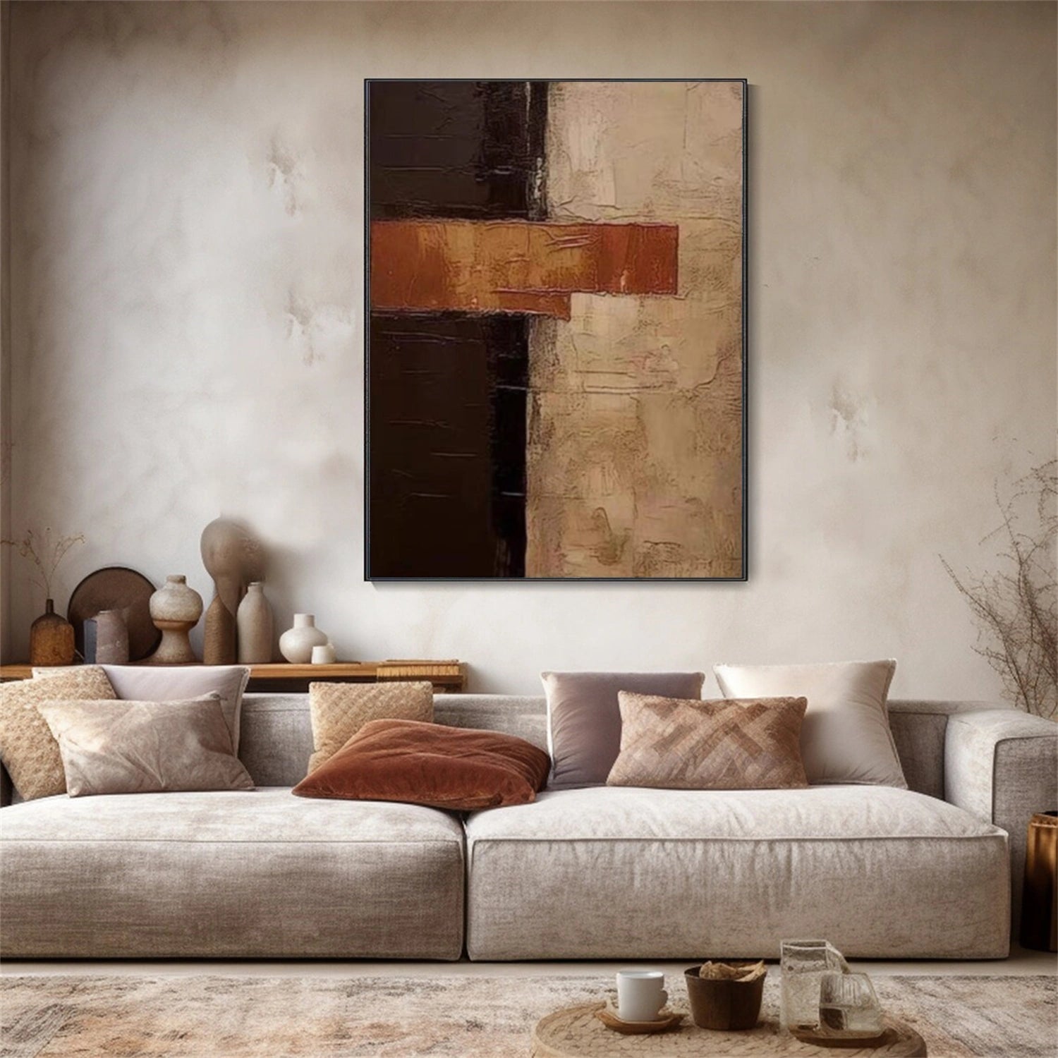 Wabi Sabi Textured Wall Art #VS177