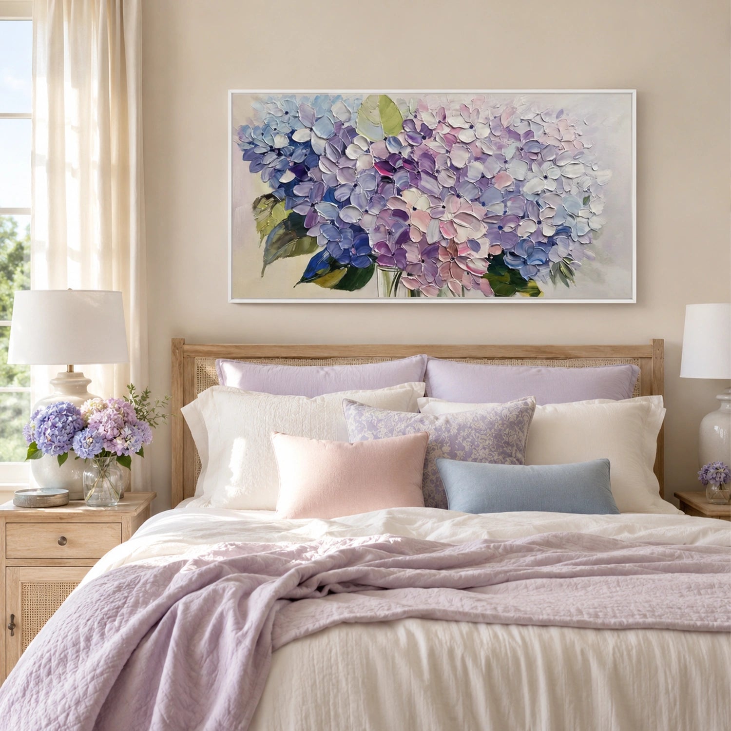 Abstract Flower And Tree Textured Canvas Art #MF212