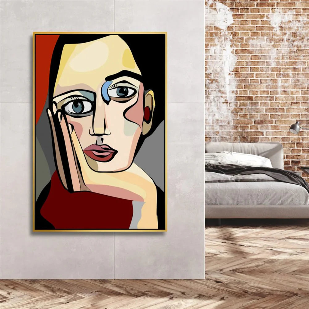 Colorful Abstract Portrait Wall Art # LA023