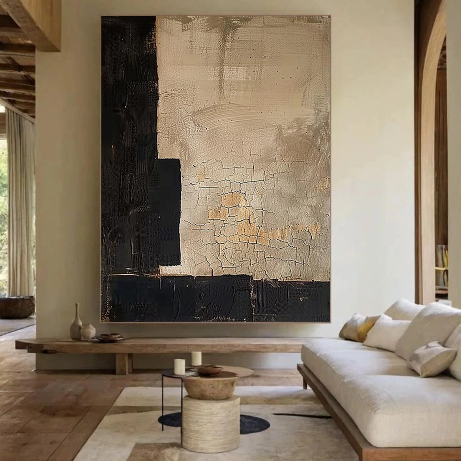 Wabi Sabi Textured Wall Art #VS098