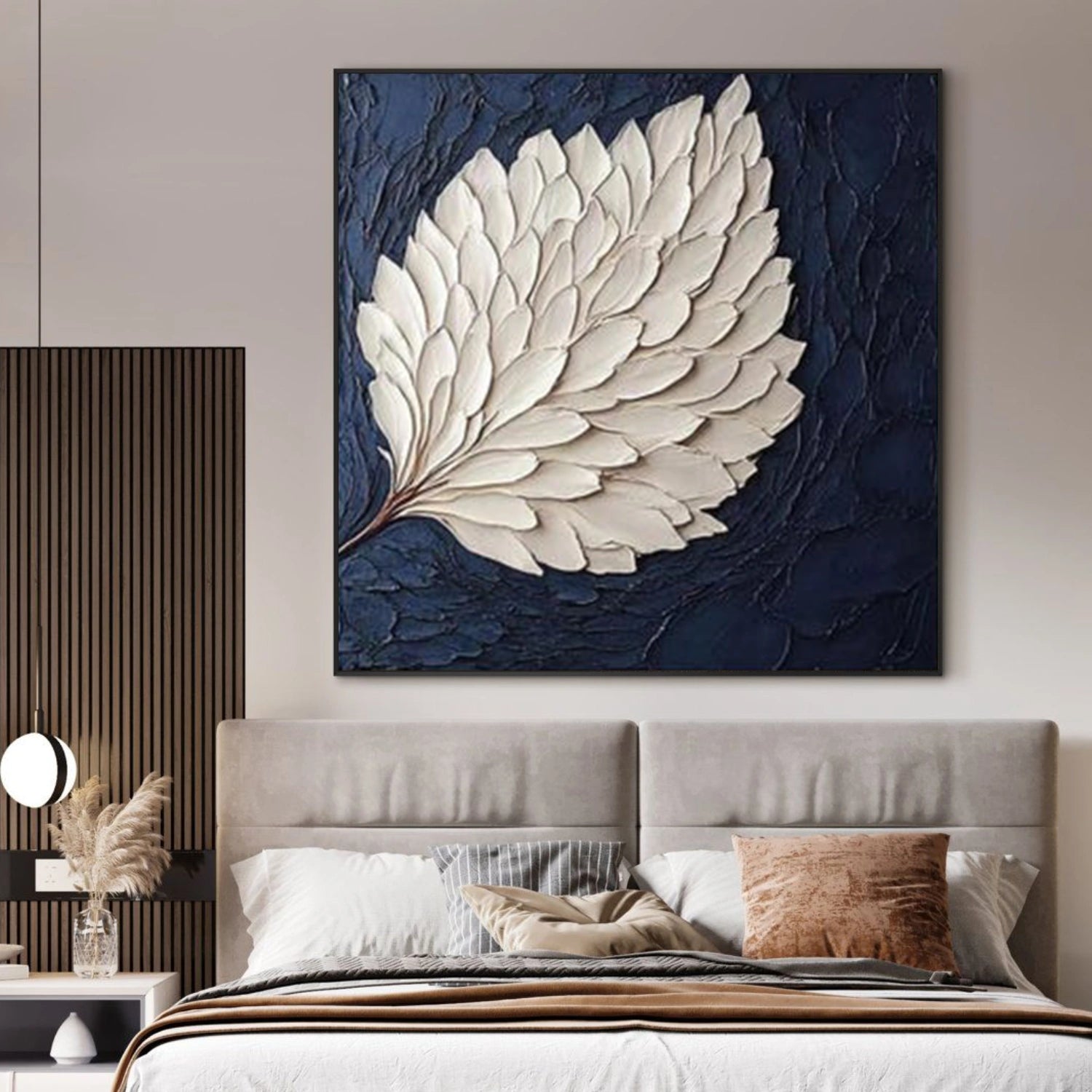 Abstract Flower And Tree Textured Canvas Art #MF163