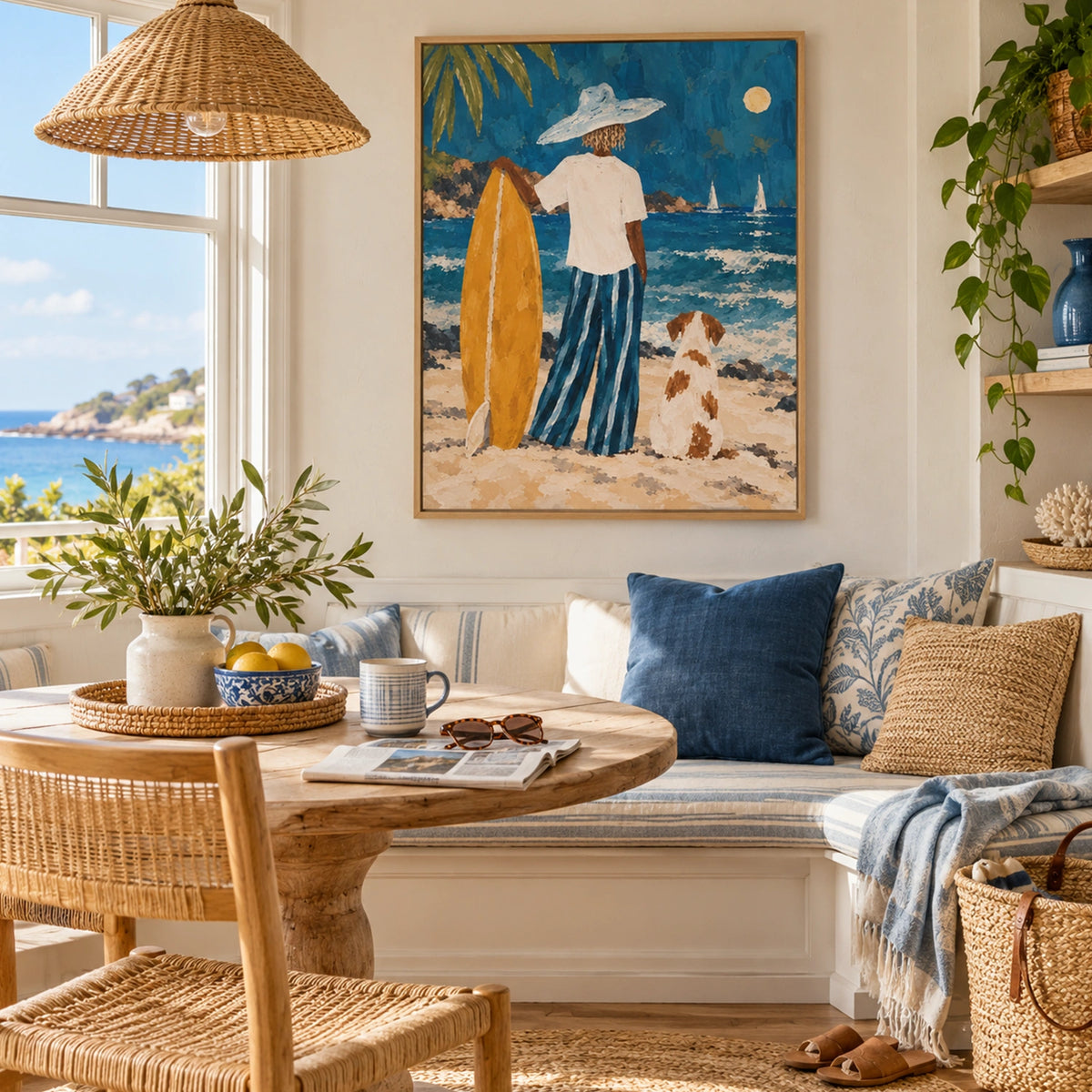 Abstract Portrait And Animal Wall Art #LA101