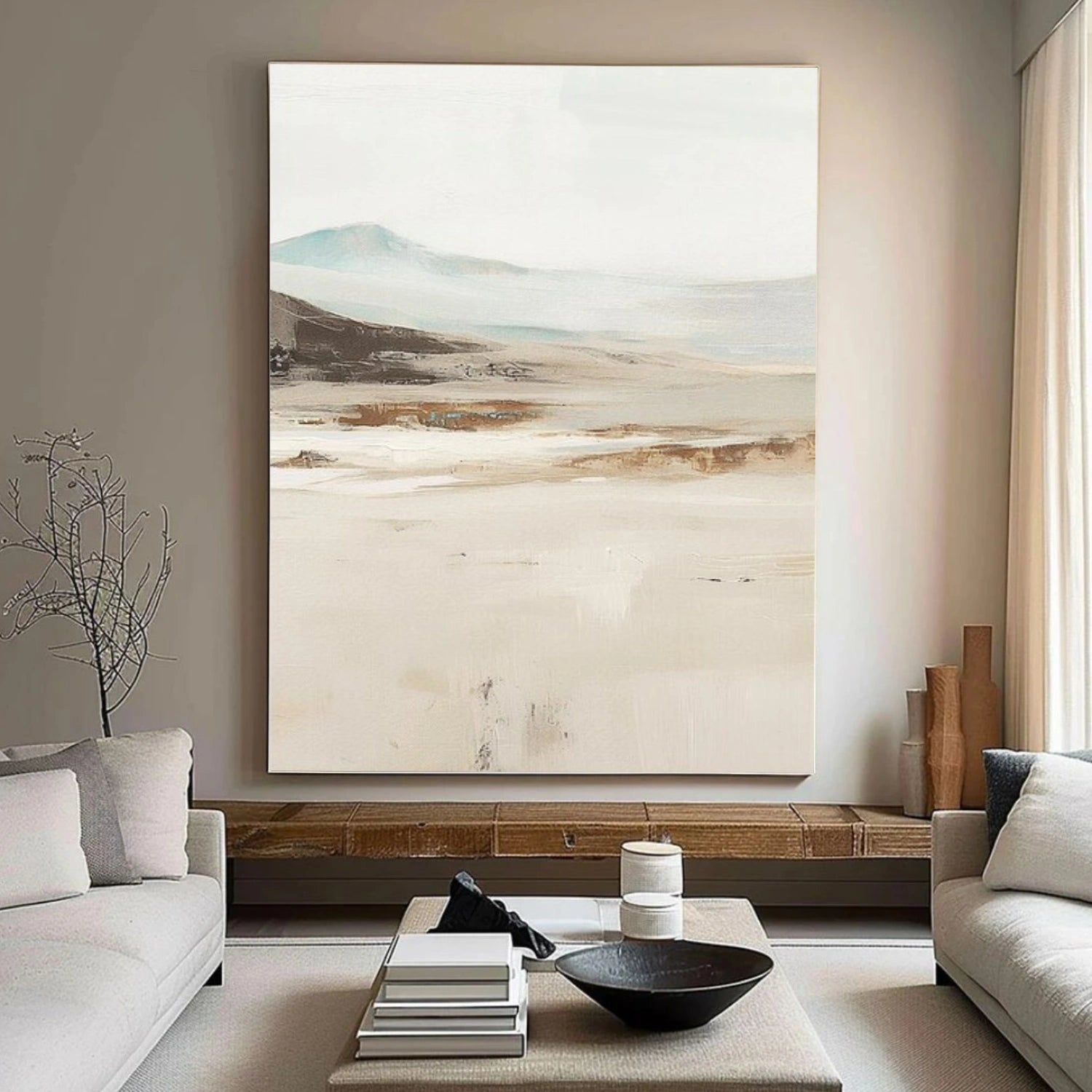 Abstract Mountain Canvas Art #BT066