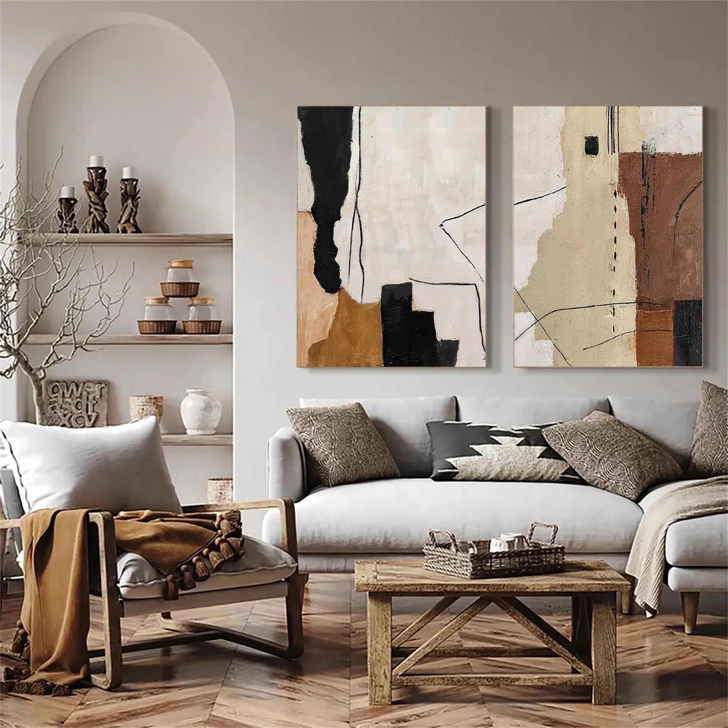Abstract Wall Art Set of 2 #VA289
