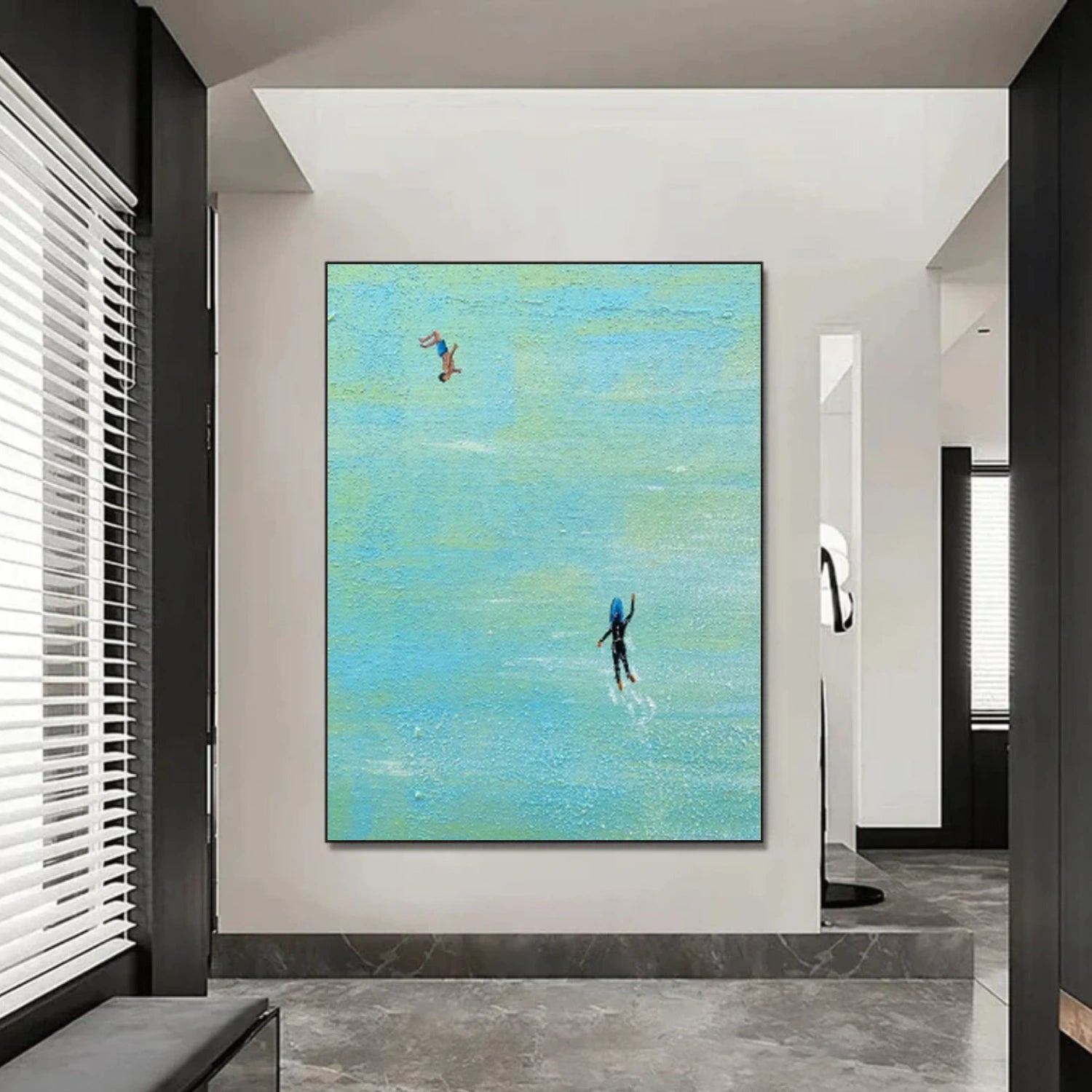 Swimming Sport Canvas Painting #PB076