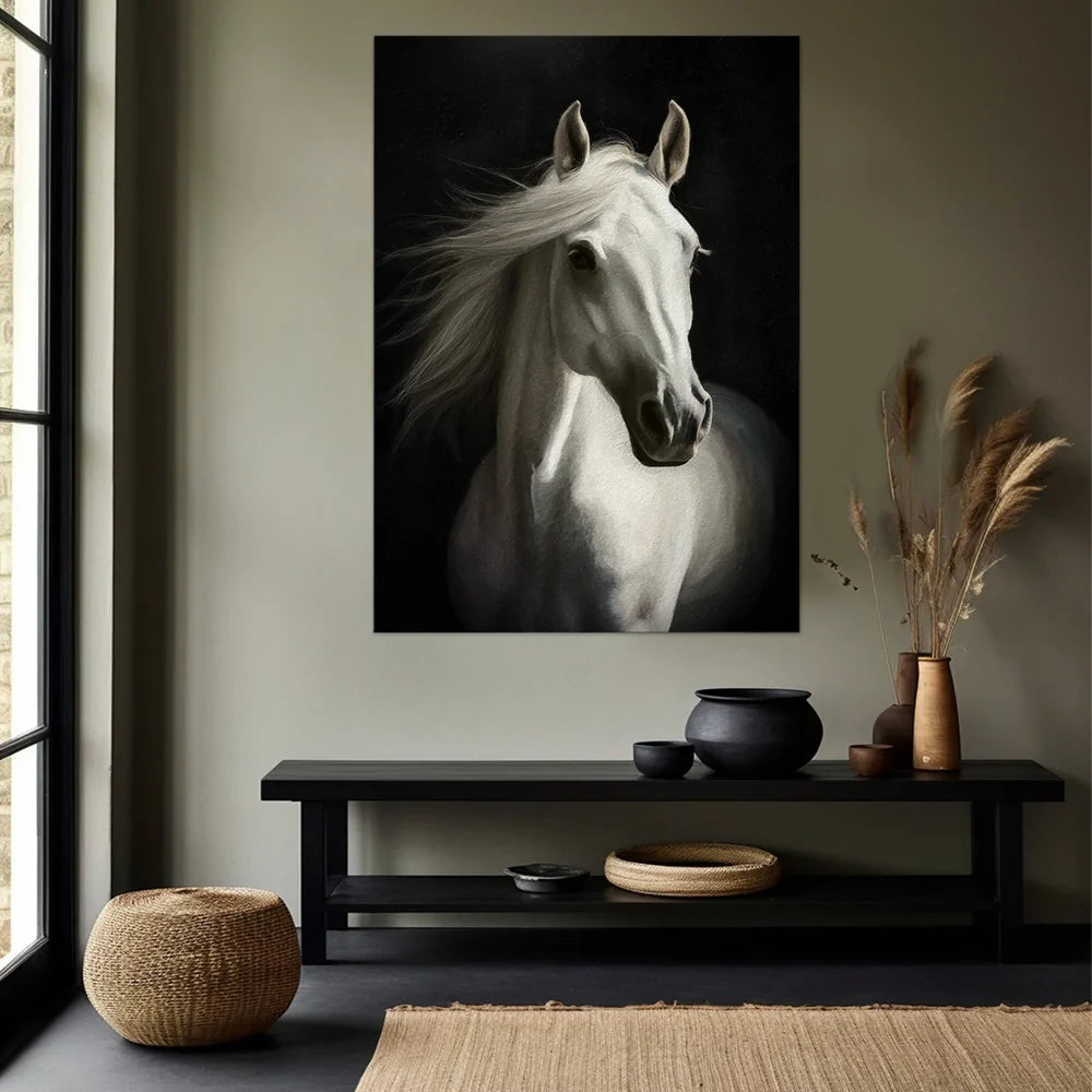 Abstract Animal Horse Canvas Art #DW068