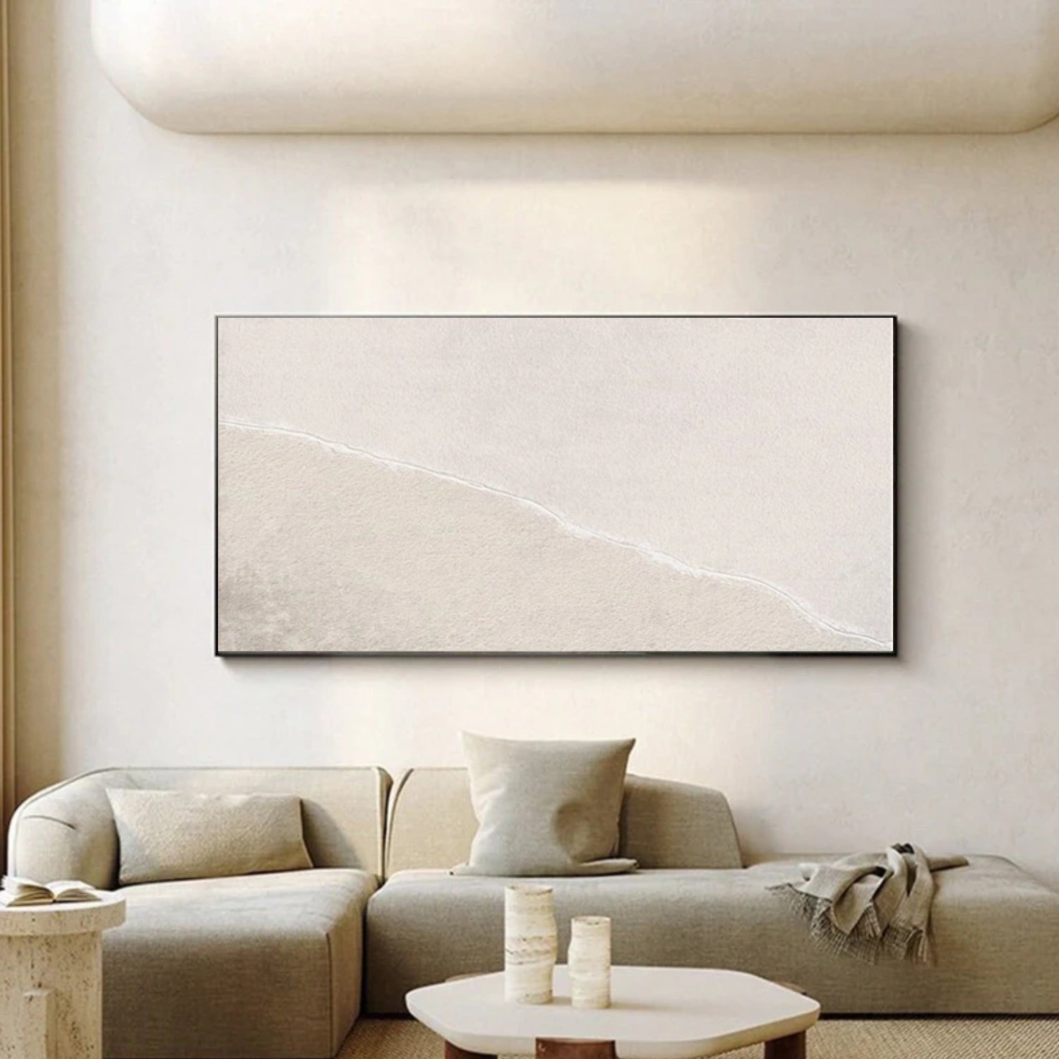 White Minimalist Wall Art #WM151