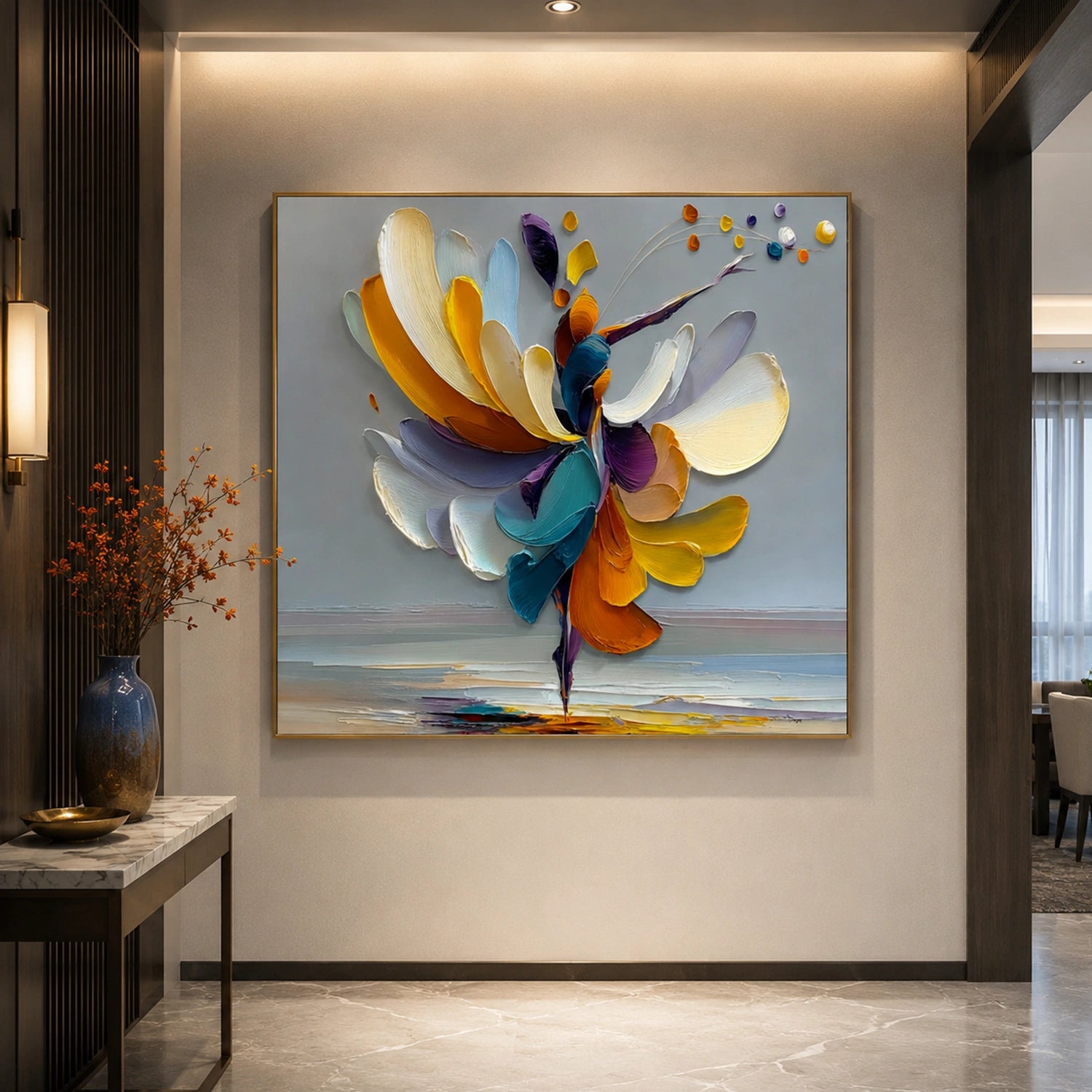 Abstract Portrait Wall Art #LA076