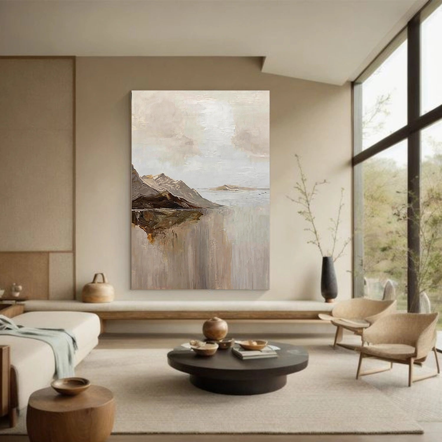 Abstract Mountain Canvas Art #BT098