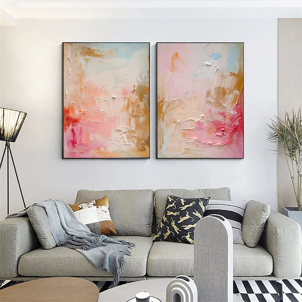 Abstract Textured Wall Art Set of 2 #VA083