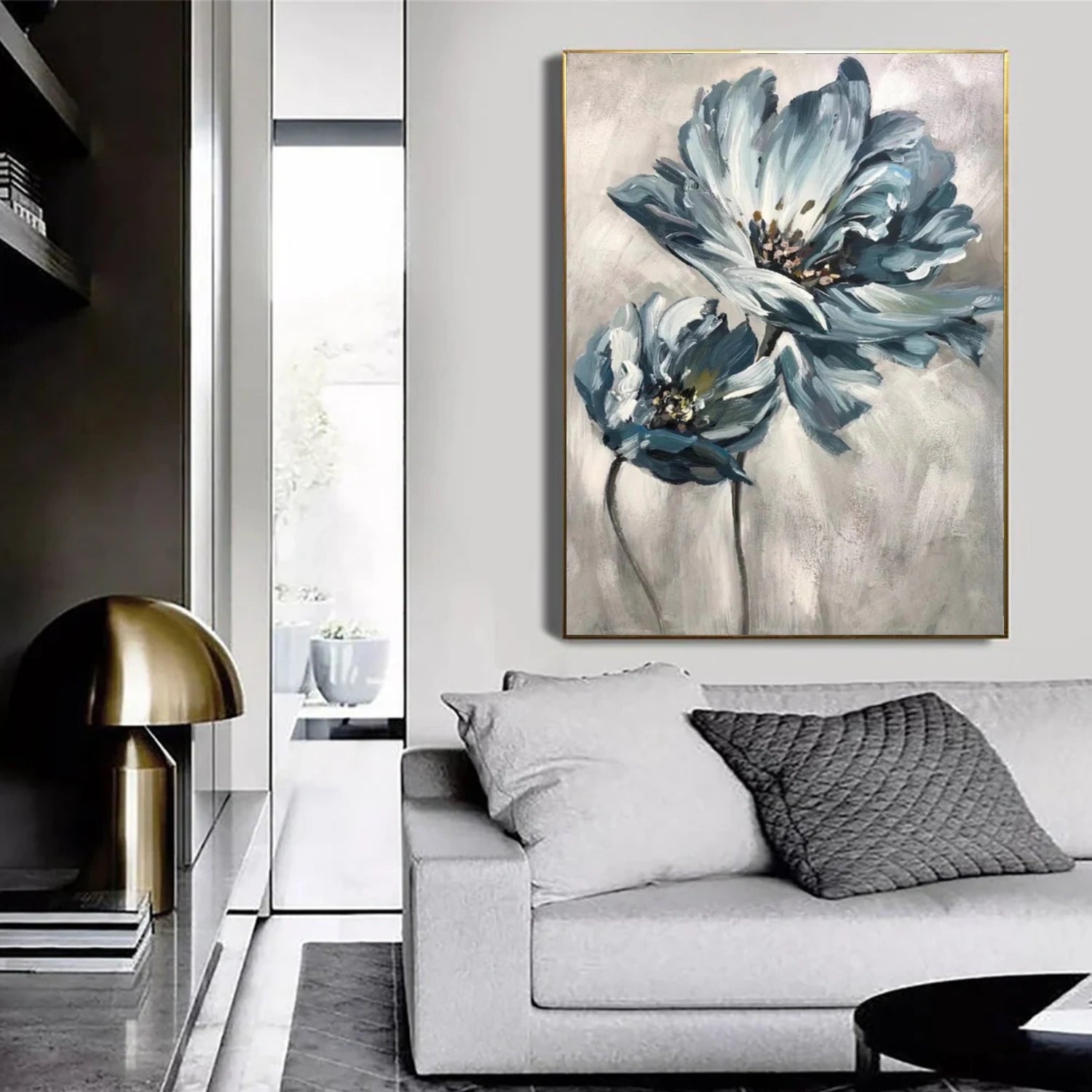 Minimalist Flower And Tree Canvas Art #MF120