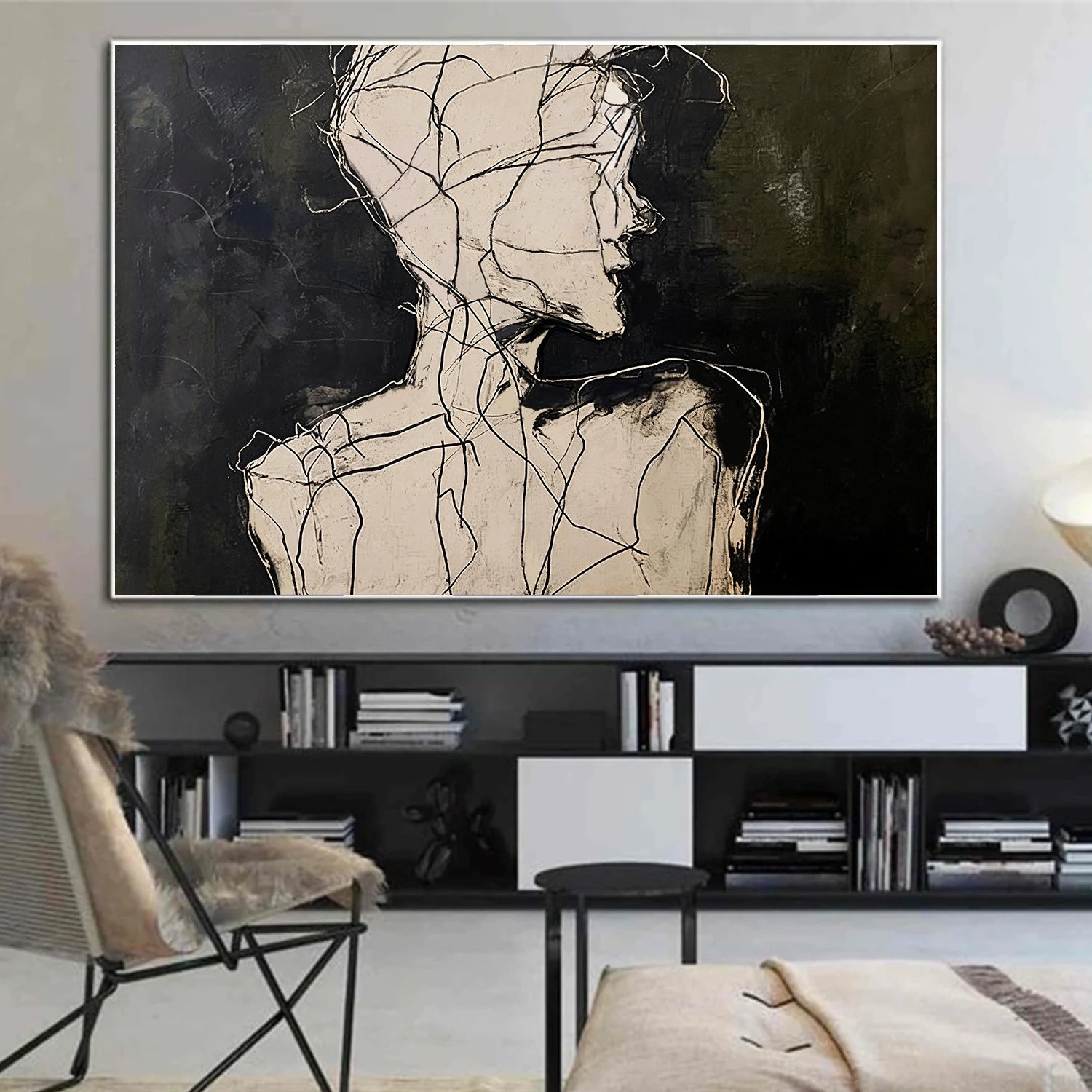 Abstract Portrait Wall Art #LA071