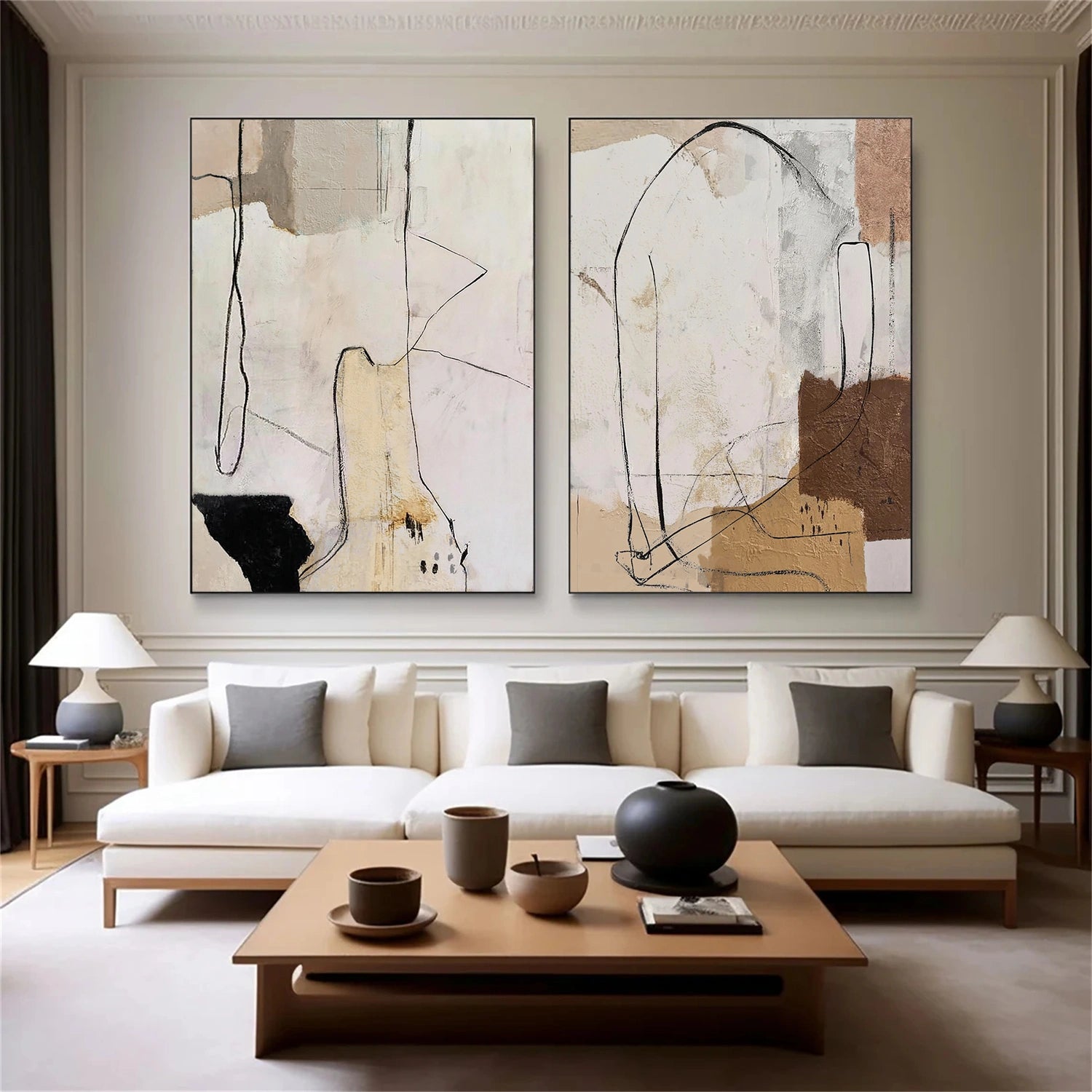 Abstract Wall Art Set of 2 #VA290