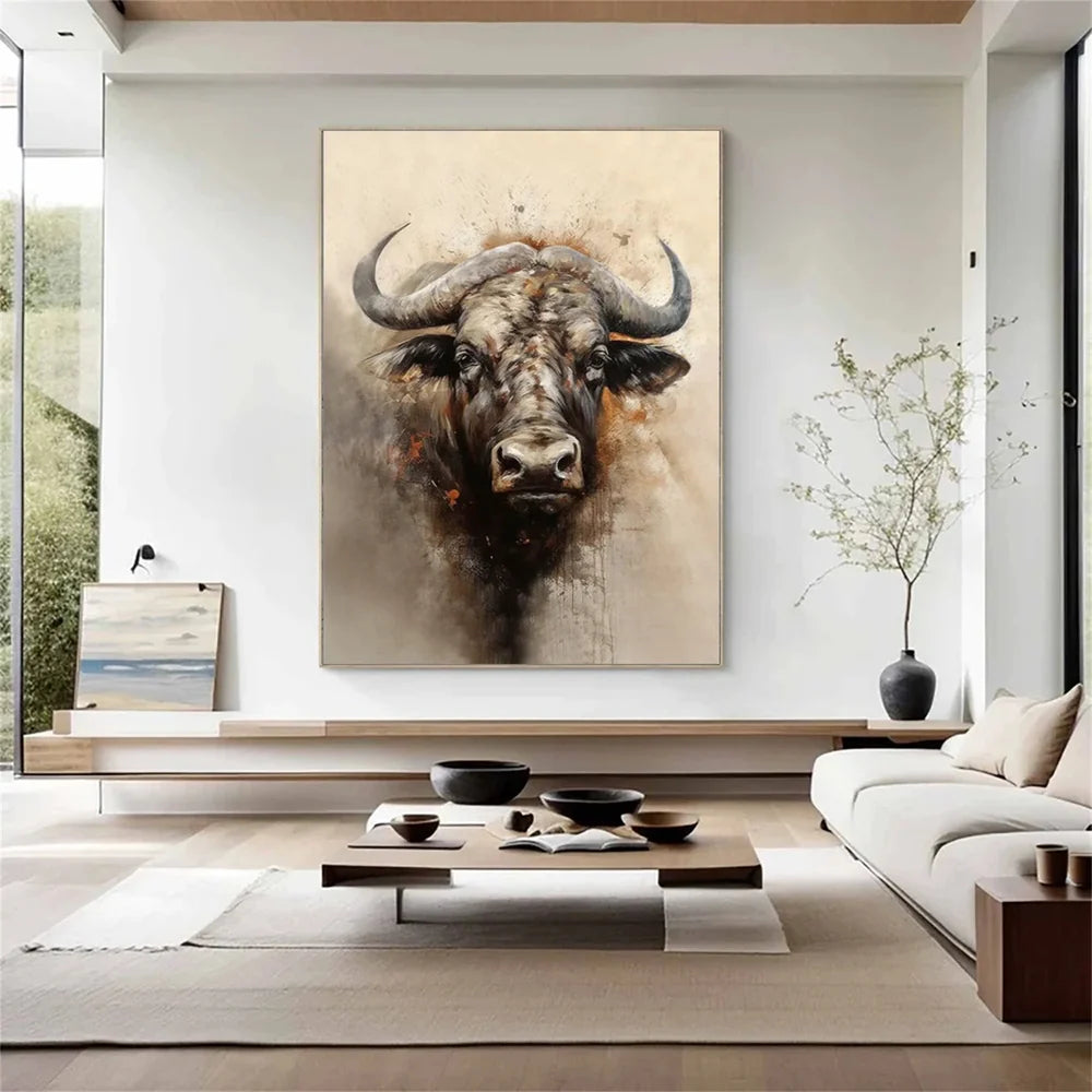 Abstract Animal Horse Canvas Art #DW020