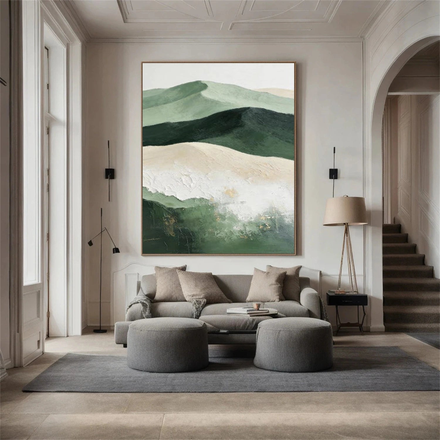 Abstract Mountain Canvas Art #BT080