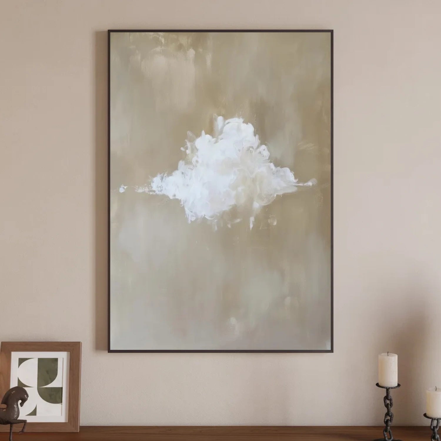 Minimalist Ocean And Sky Canvas Art #OC090