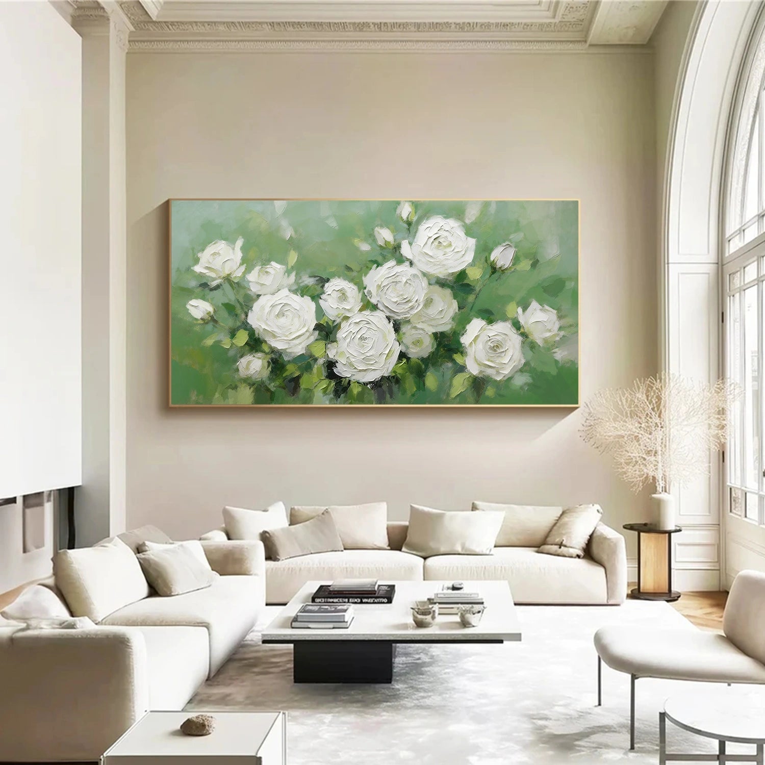Abstract Flower And Tree Textured Canvas Art #MF164