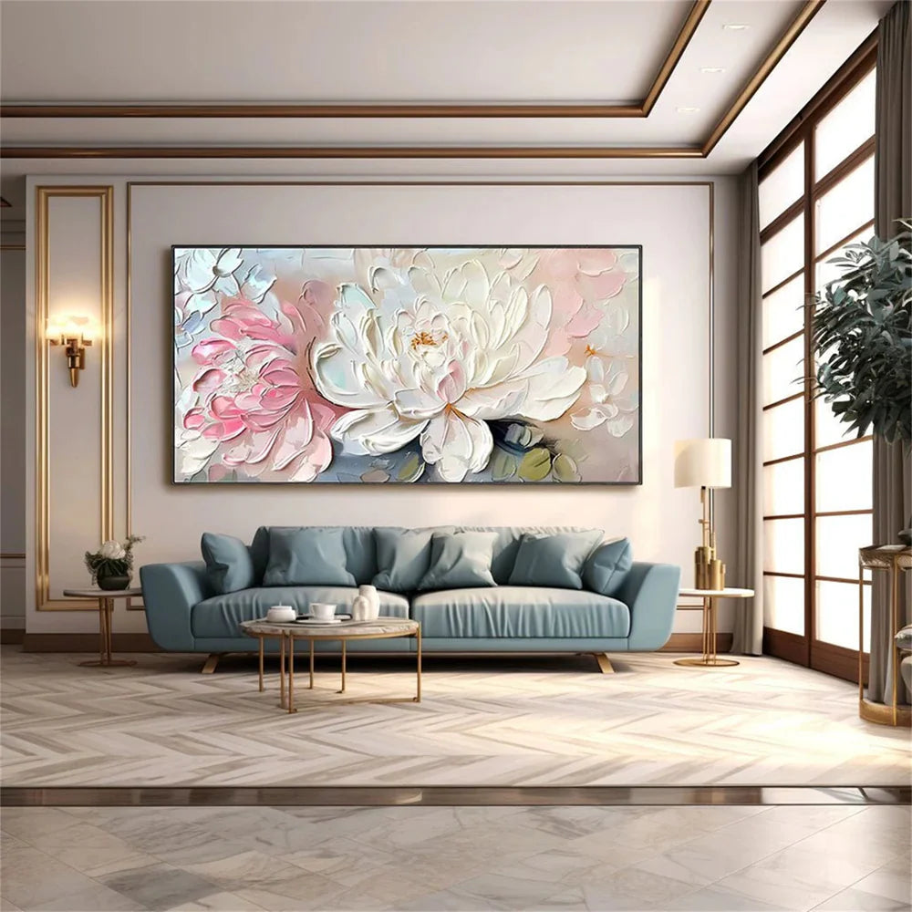 Abstract Flower And Tree Textured Canvas Art #MF005