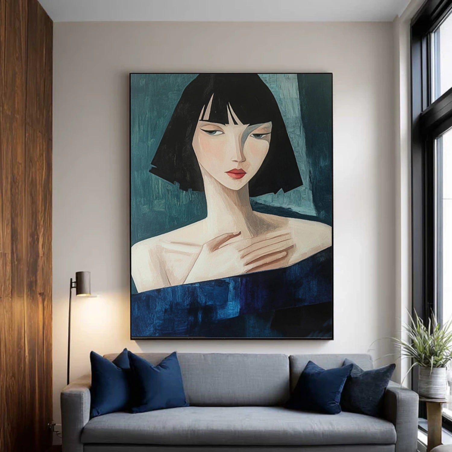 Abstract Portrait Wall Art #LA067
