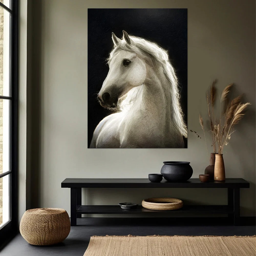 Abstract Animal Horse Canvas Art #DW069