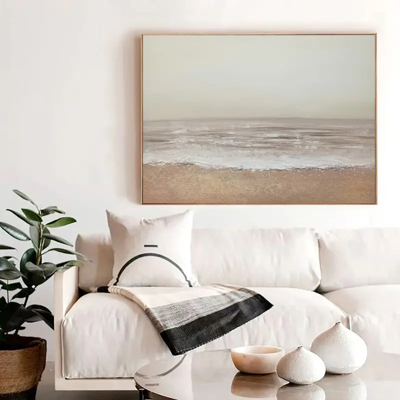 Abstract Ocean And Sky Canvas Art #OC067