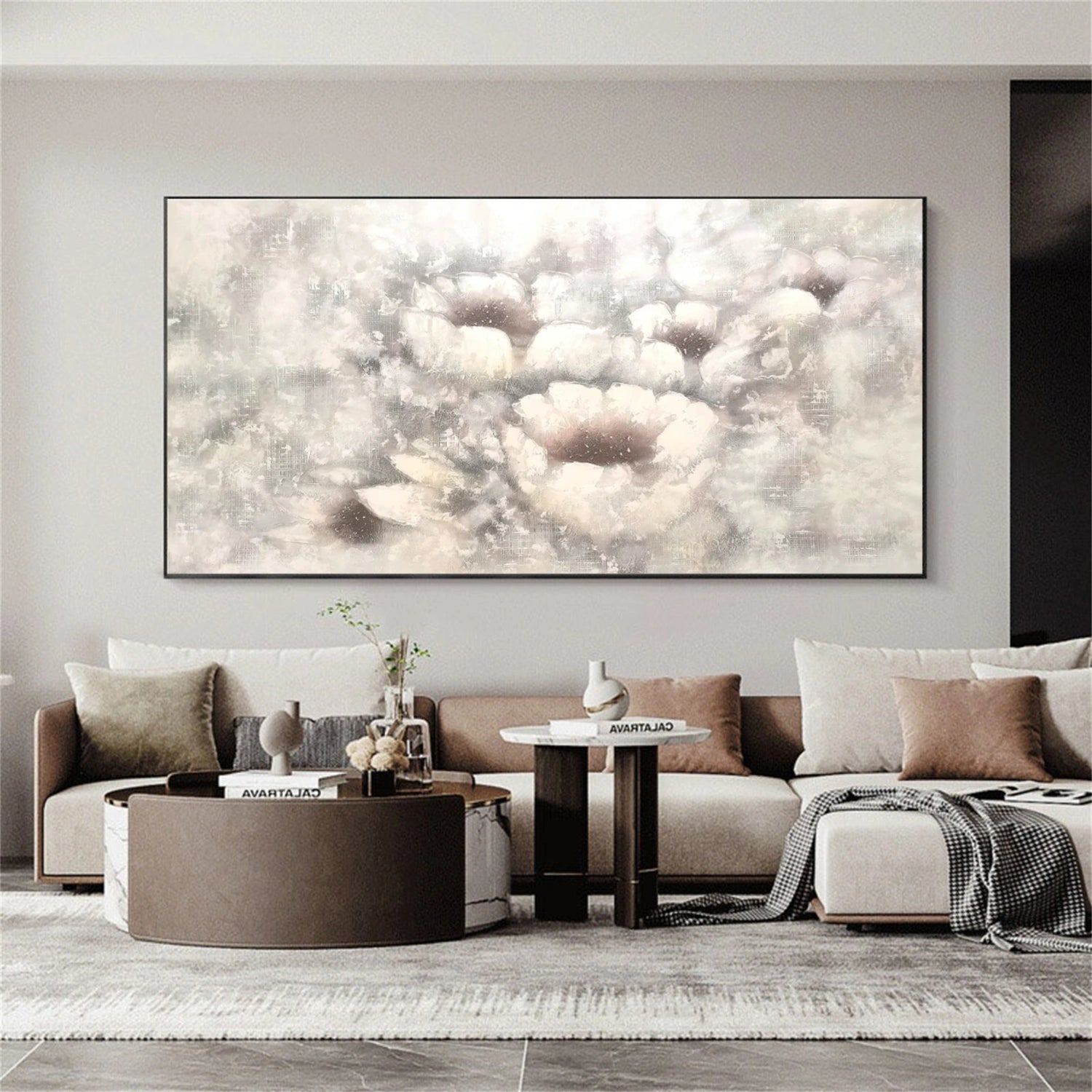 Abstract Flower And Tree Canvas Art #MF075