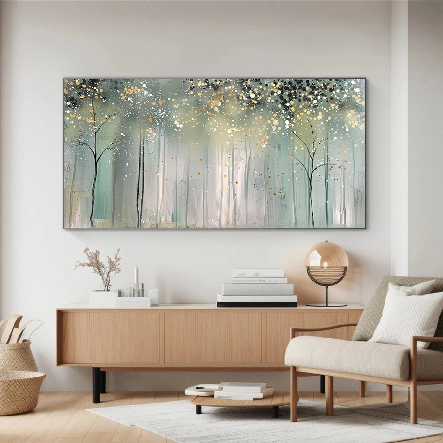 Abstract Flower And Tree Canvas Art #MF187