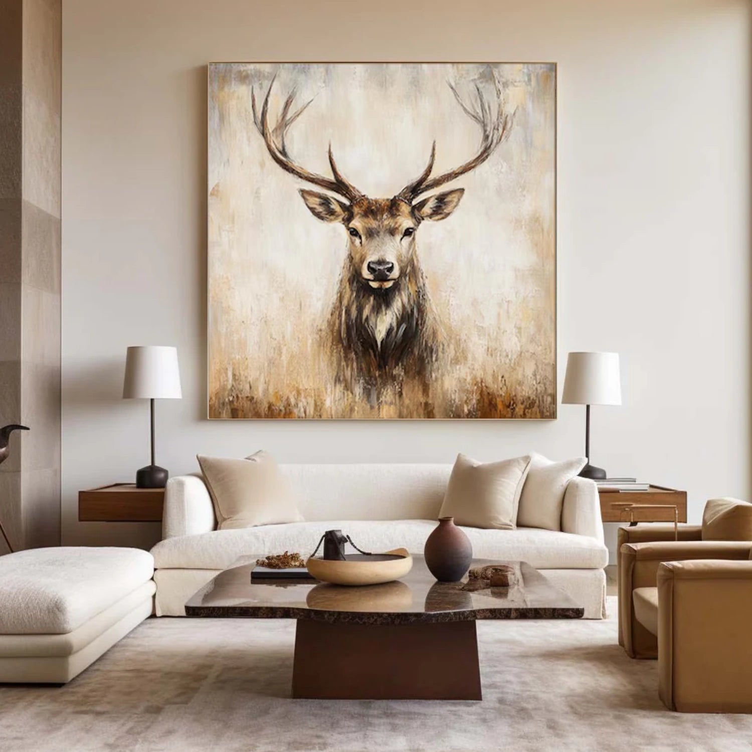 Abstract Animal Canvas Art #DW112
