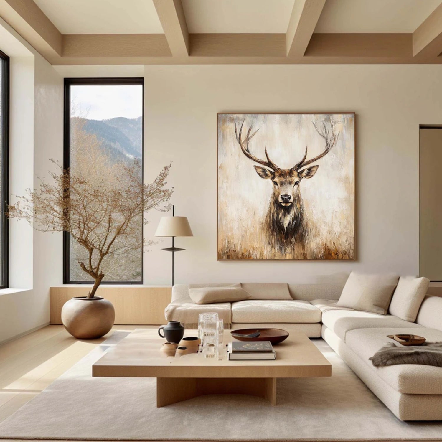 Abstract Animal Canvas Art #DW112