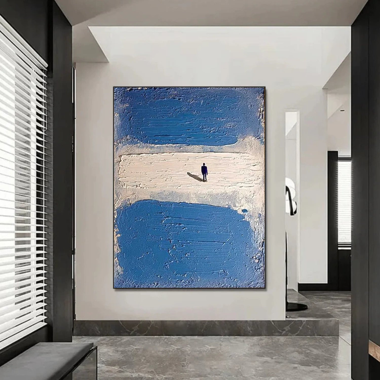 Abstract PortraitΒ Textured Wall Art # LA053