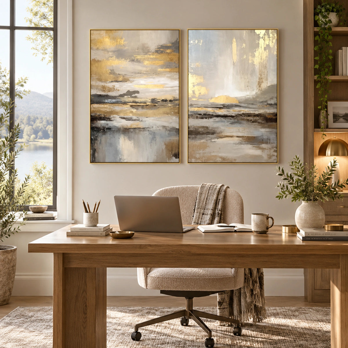 Abstract Wall Art Set of 2 #VA393