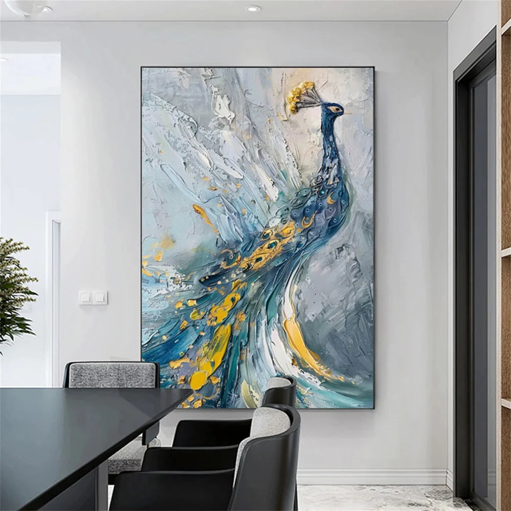 Colorful Abstract Animal Textured Canvas Art #DW009