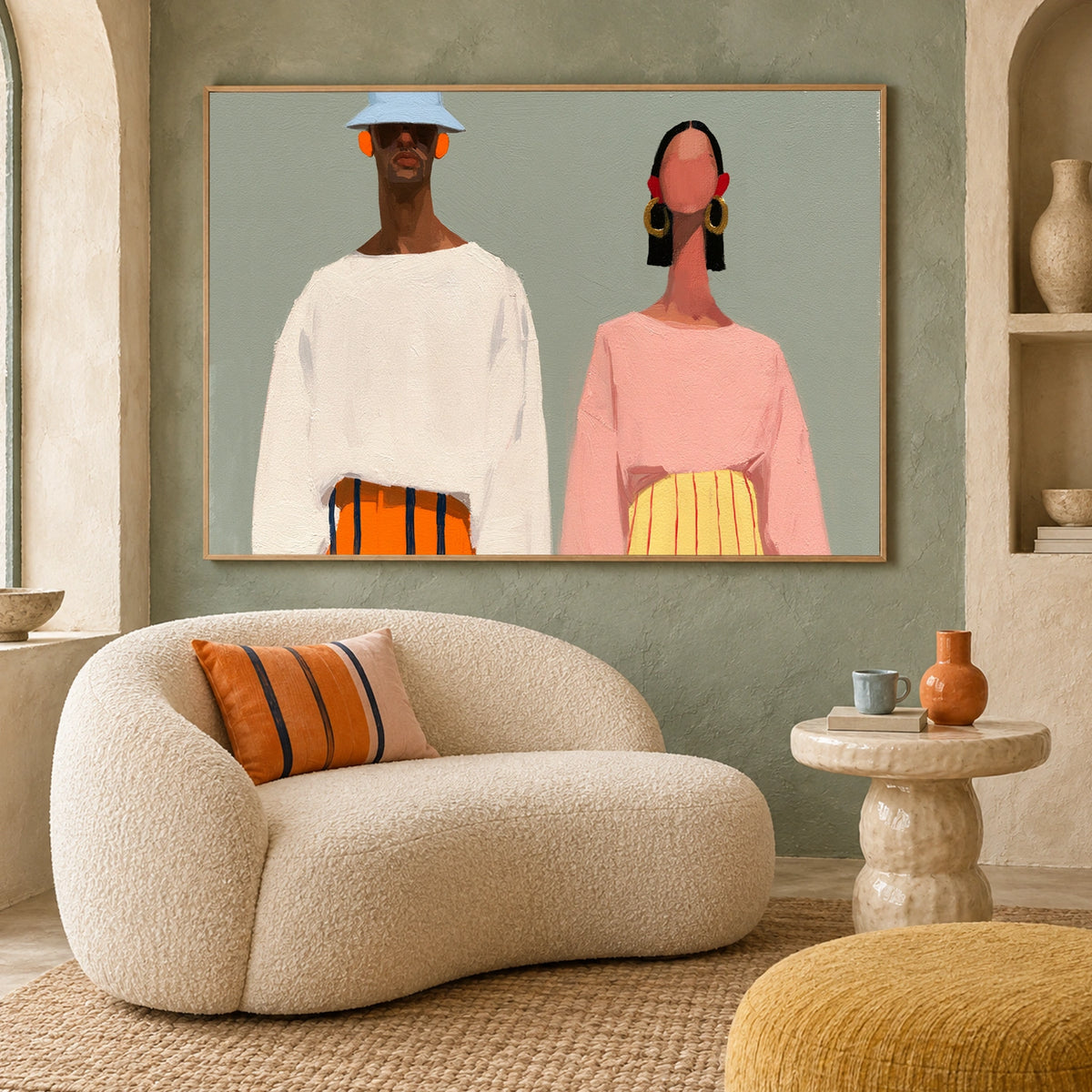 Abstract Portrait Wall Art #LA097