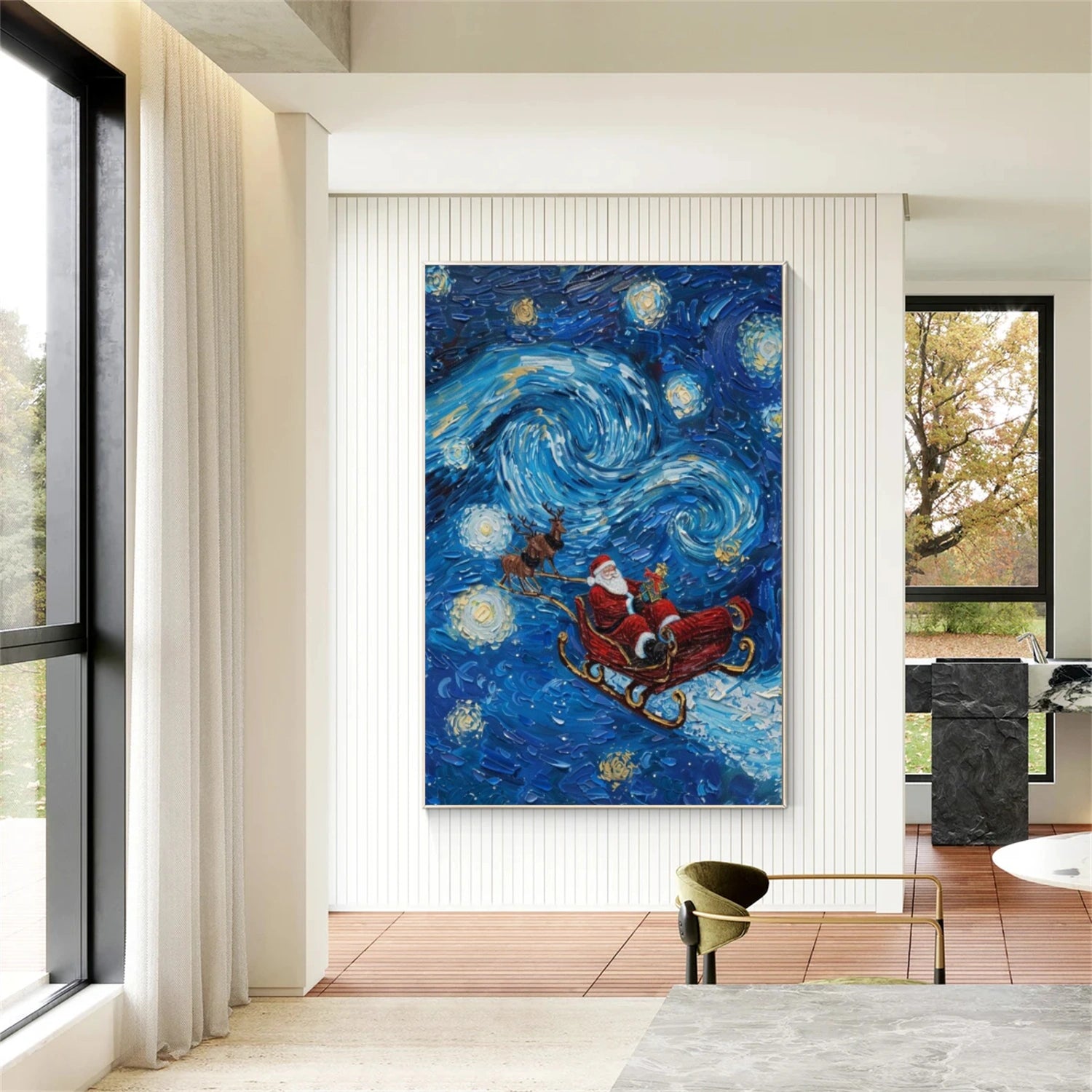 Abstract Portrait Textured Wall Art # LA028