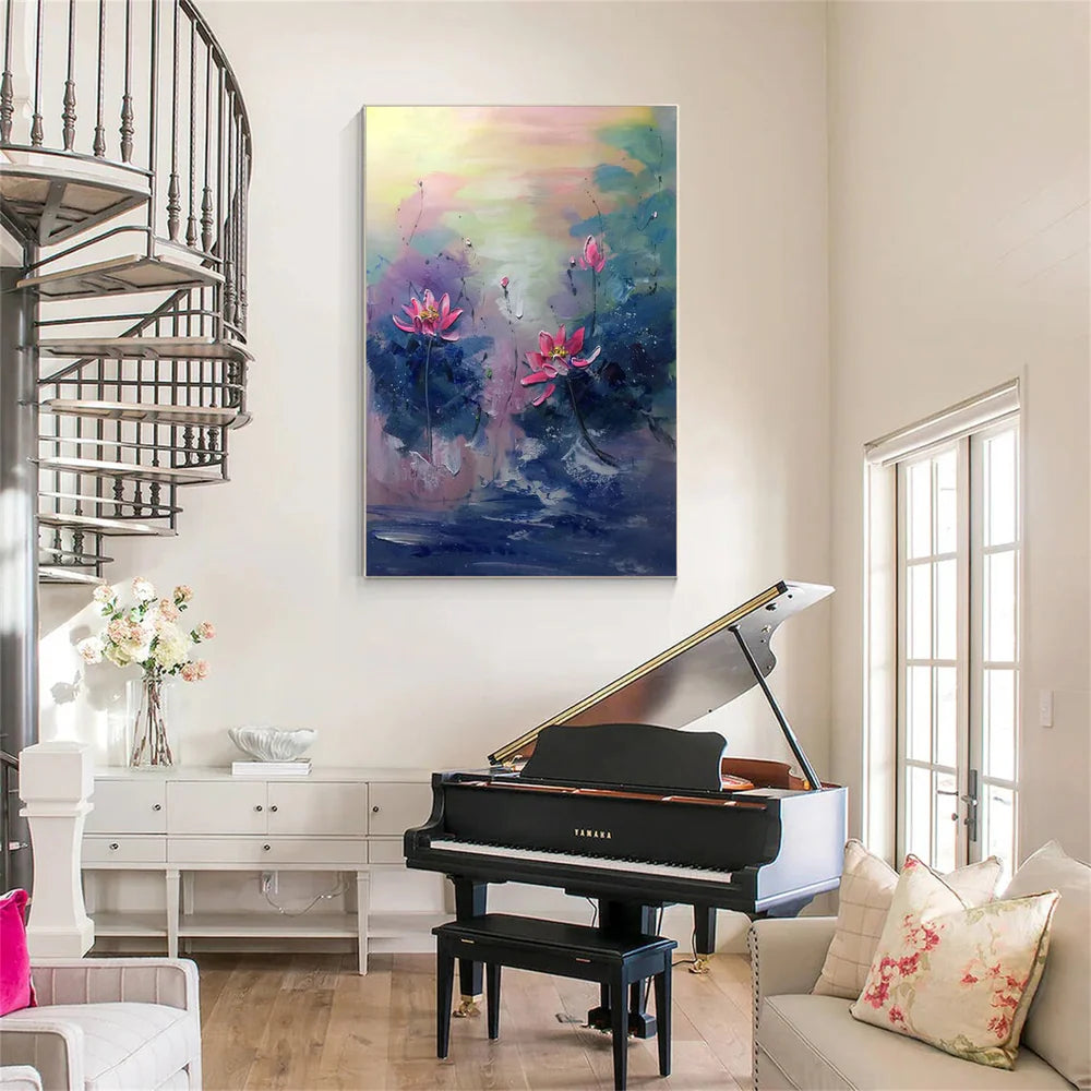 Abstract Flower And Tree Canvas Art #MF059