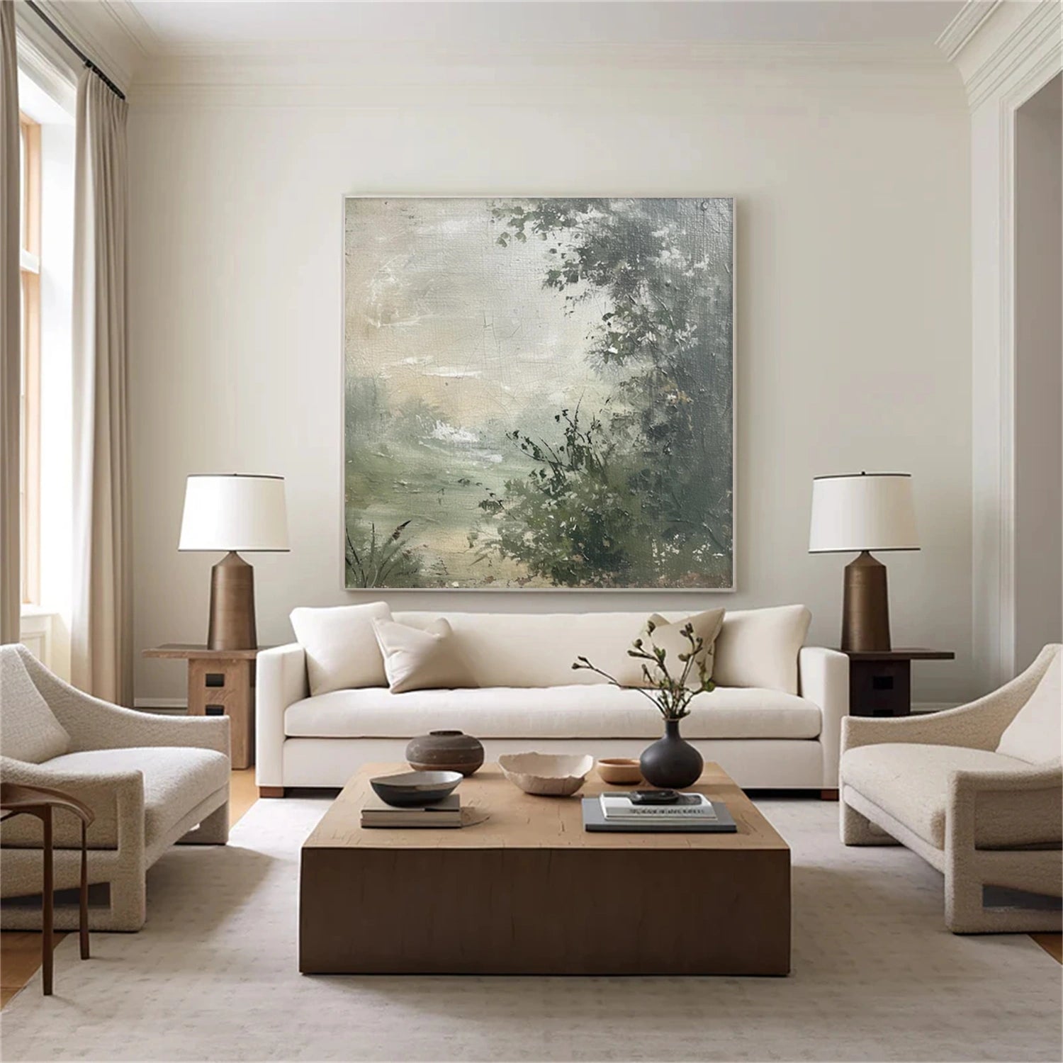 Abstract Flower And Tree Canvas Art #MF159