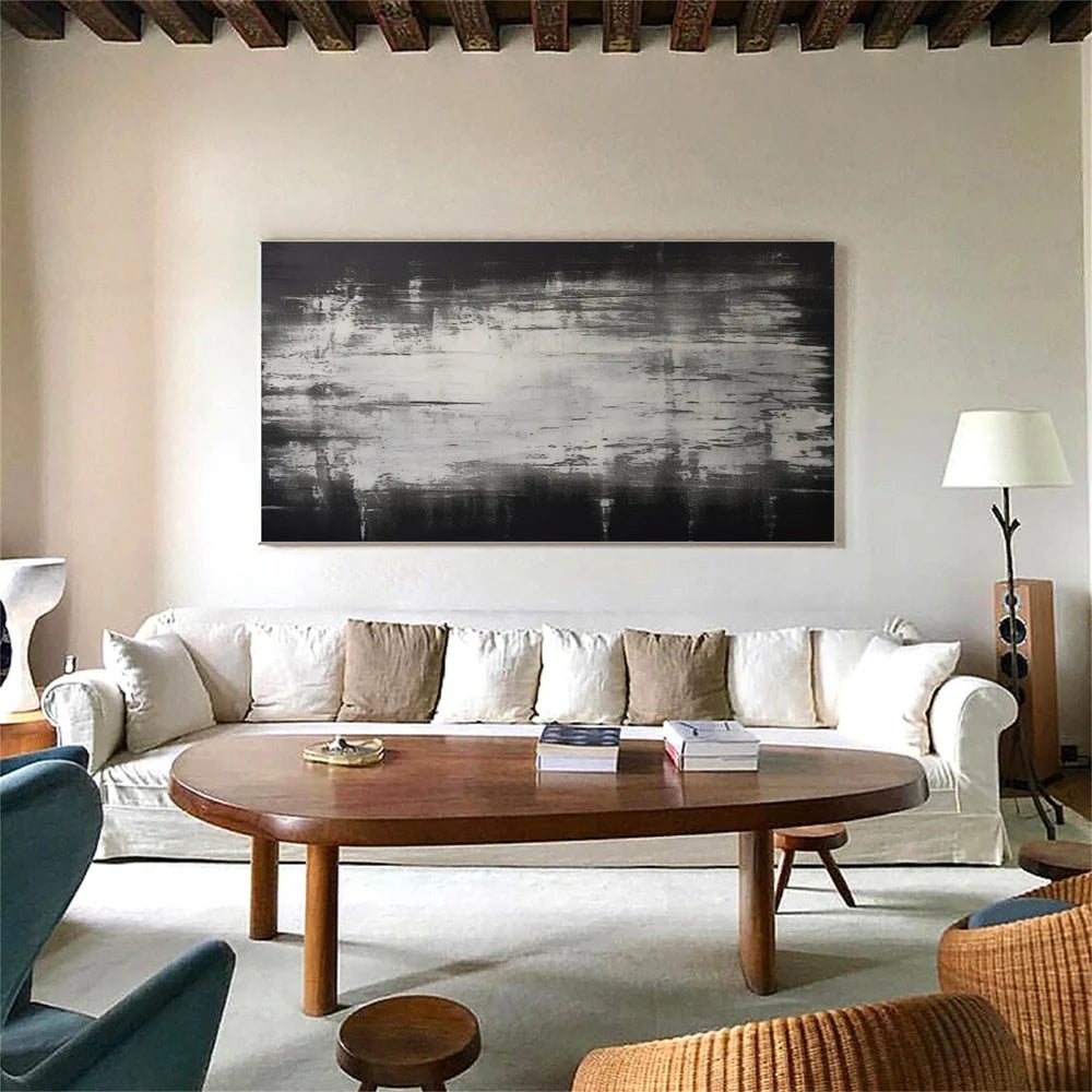 Black and White Minimalist Canvas Art #WZ052