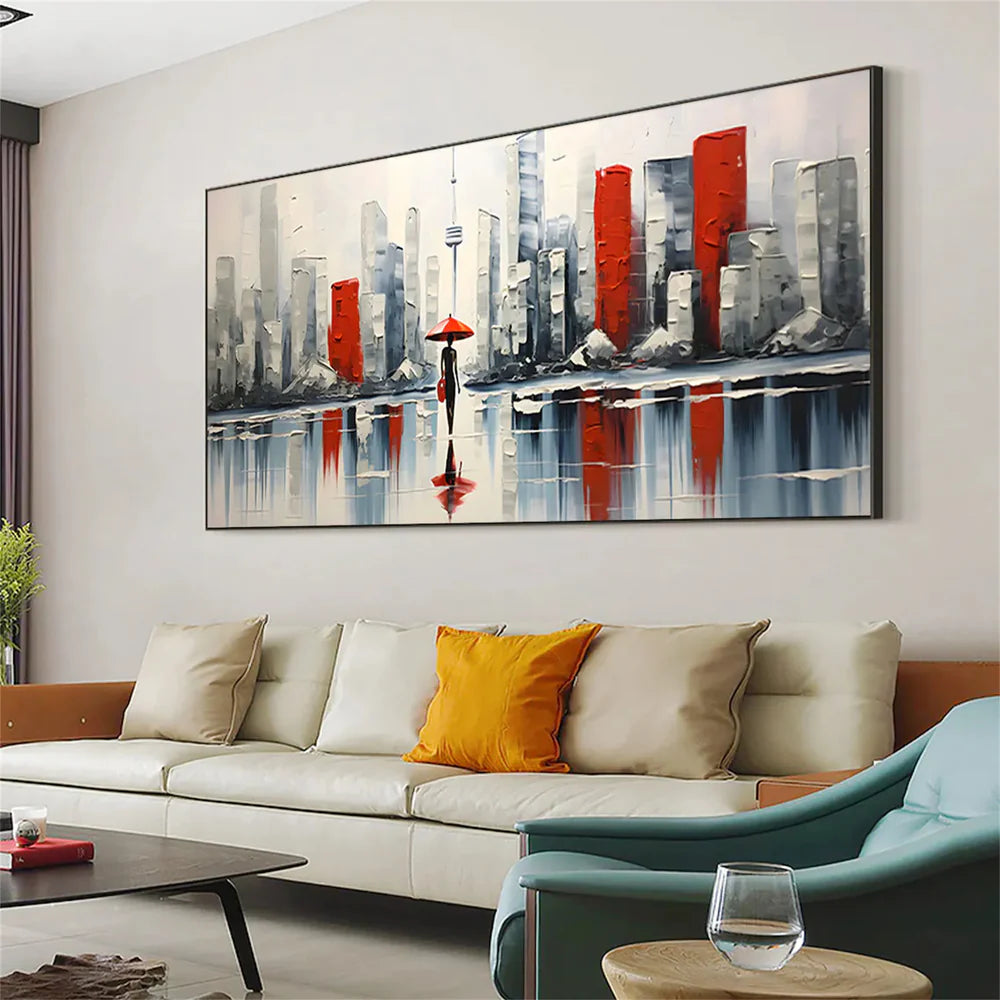 Abstract Urban Landscape Textured Painting #UL009
