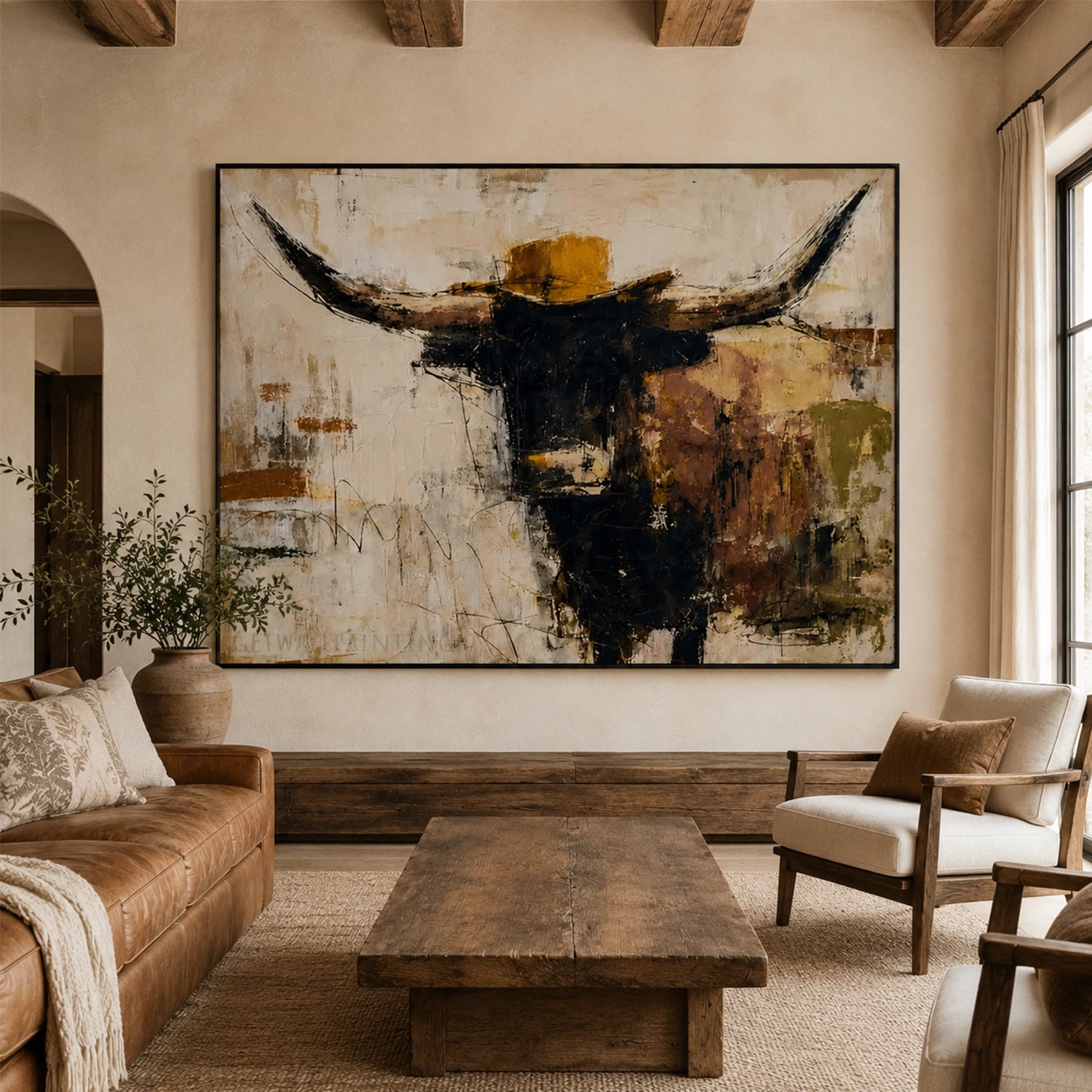 Abstract Animal Canvas Art #DW151