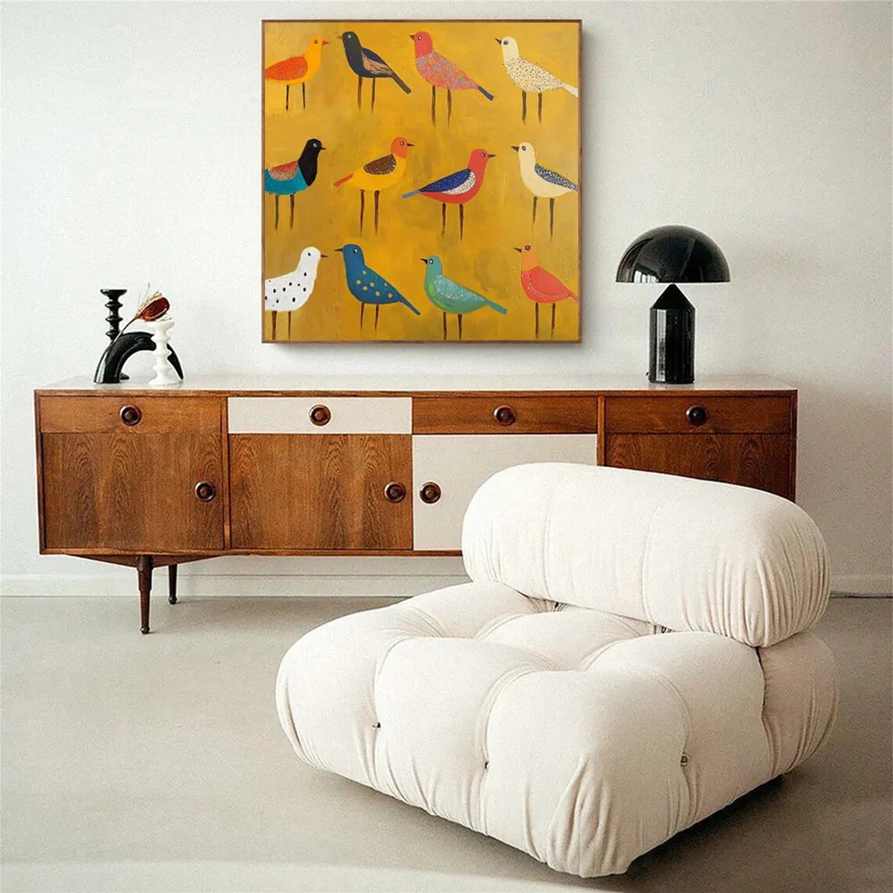 Colorful Abstract Animal Canvas Art #DW055