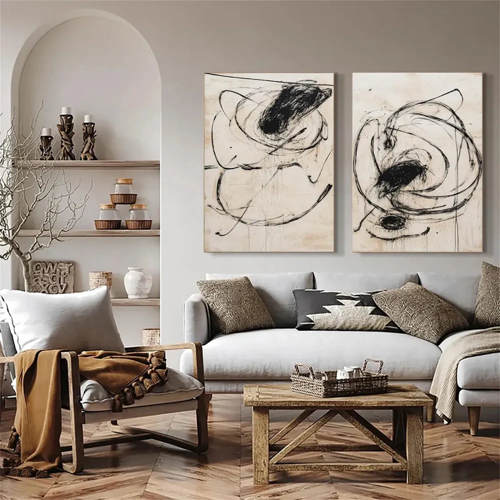 Wabi Sabi Wall Art Set of 2 #VS018