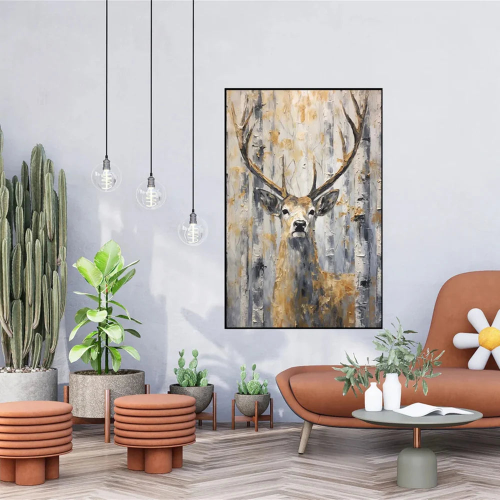 Abstract Animal Canvas Art #DW037