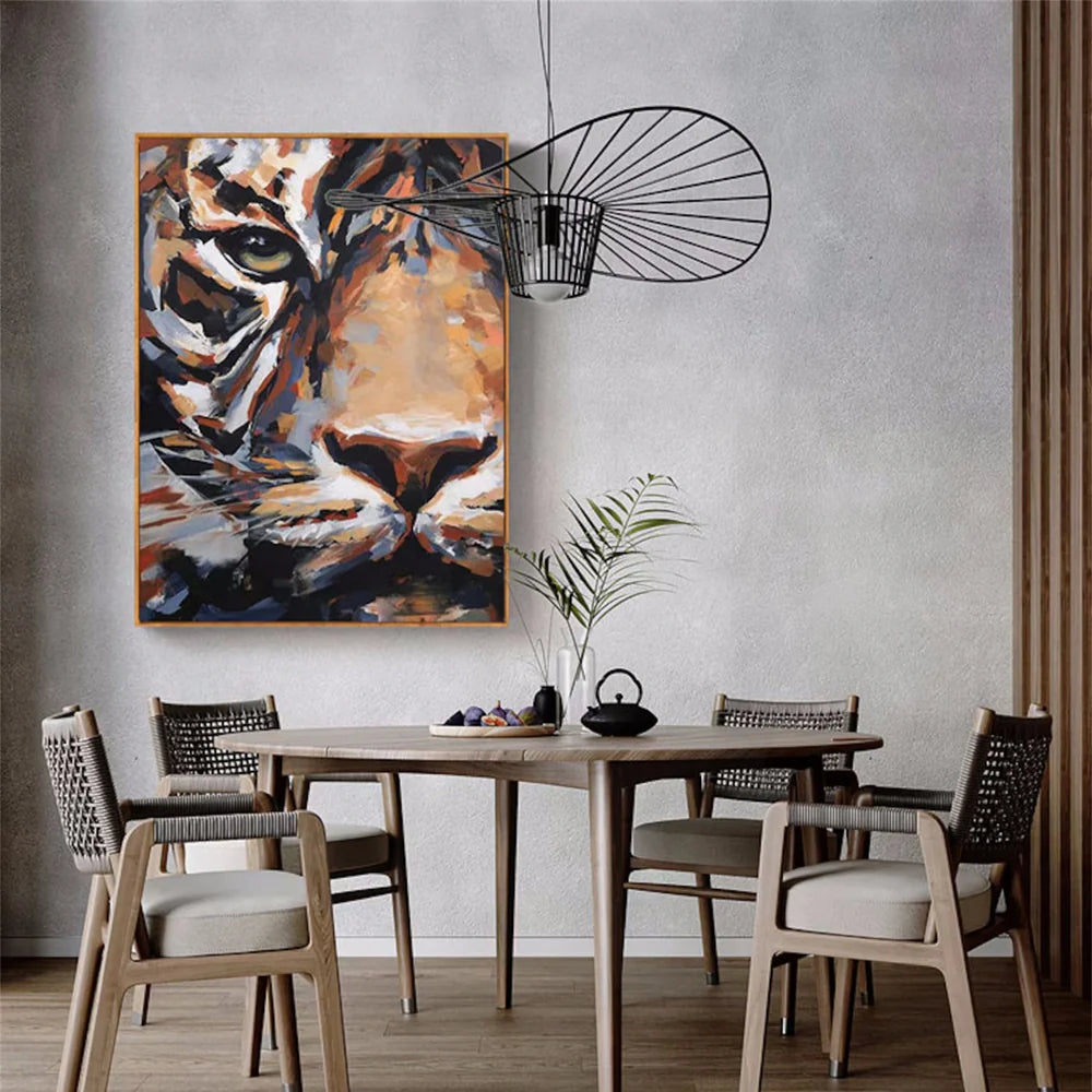 Abstract Animal Canvas Art #DW011