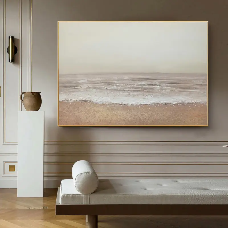 Abstract Ocean And Sky Canvas Art #OC067