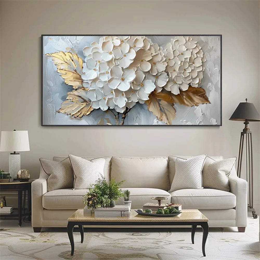 Abstract Flower And Tree Textured Canvas Art #MF004