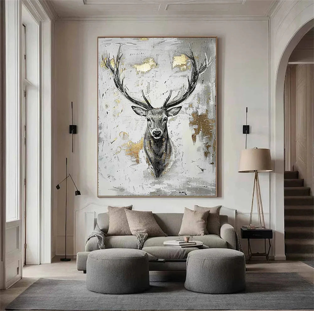 Abstract Animal Canvas Art #DW010